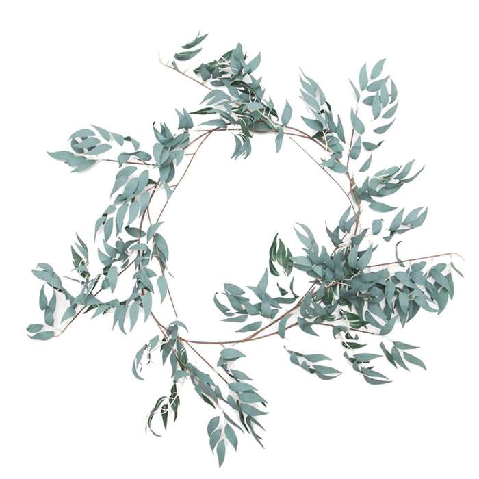 Wedding Willow Leaves for Home Decor Fake Plant Birthday Gray Green