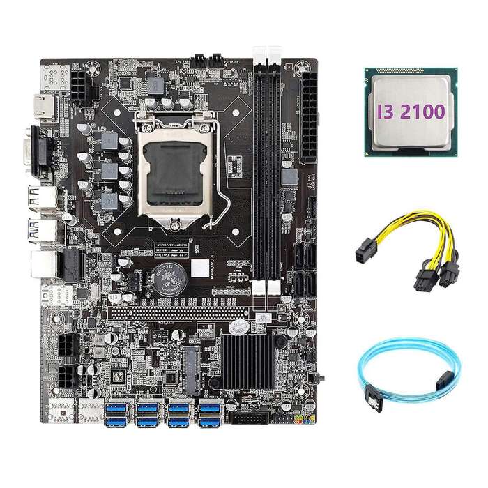 Motherboard+i3 2100 Cpu+sata Serial Port Cable+ Cable