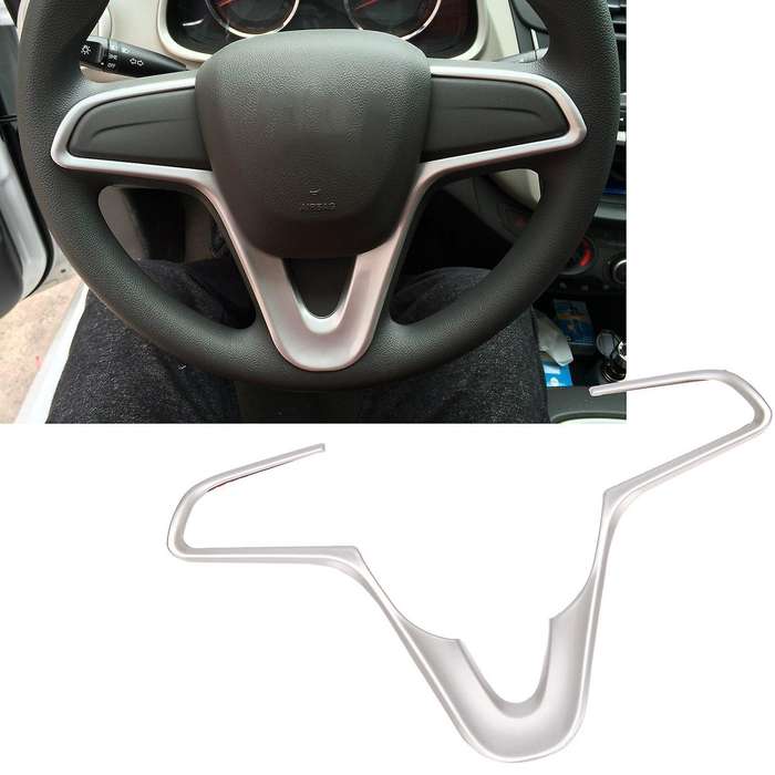 Matte Silver Steering Wheel Trim Strip for Chevrolet Sail 3 2015-2017