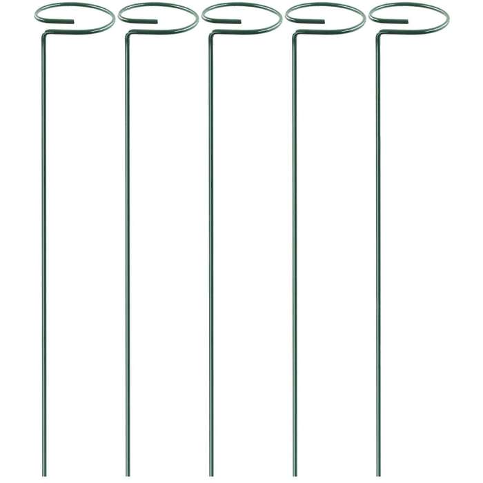 5 Pack Garden Plant Support Stakes Single Stem Support Stake