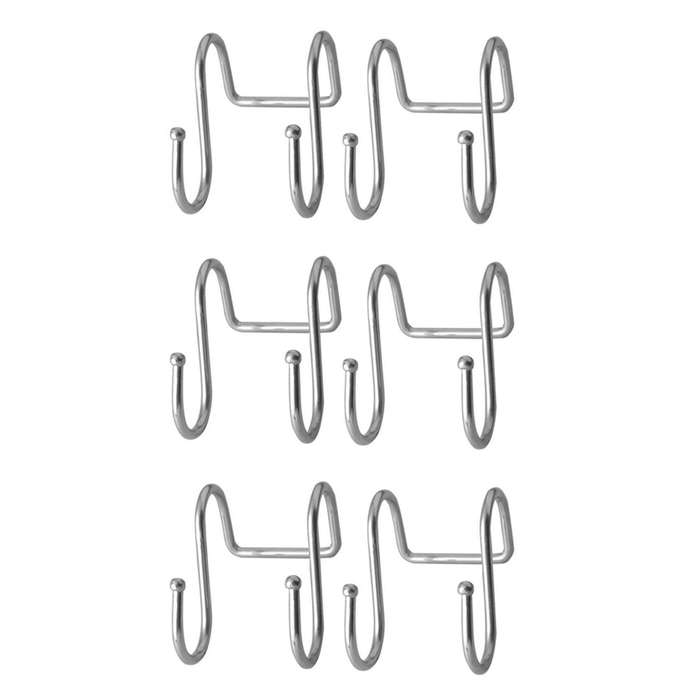 Premium 6 Pack Dual S Shaped Hooks Stainless Steel Hanger (6 Pack)