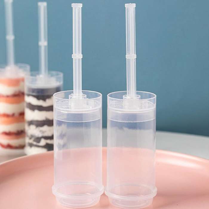 Pushable Cake Holders Diy Push Cake Pops Mold Cylinder Shaped 10pcs