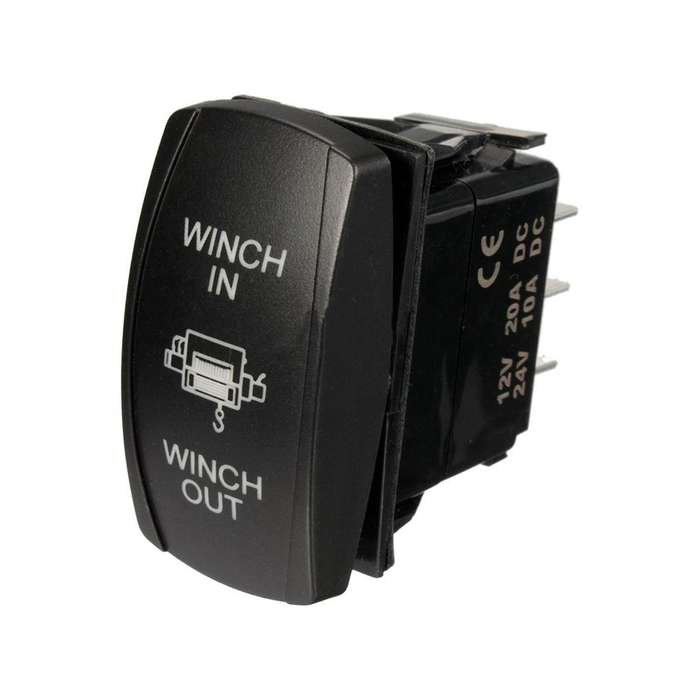 7 Pin Momentary Rocker Switch 12v On-off-on Led Light Red