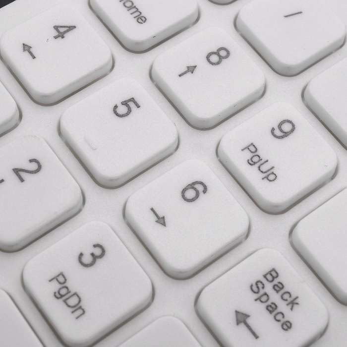 Mini Usb Wired Numeric Keypad Numpad 18 Keys Digital Keyboard (white)