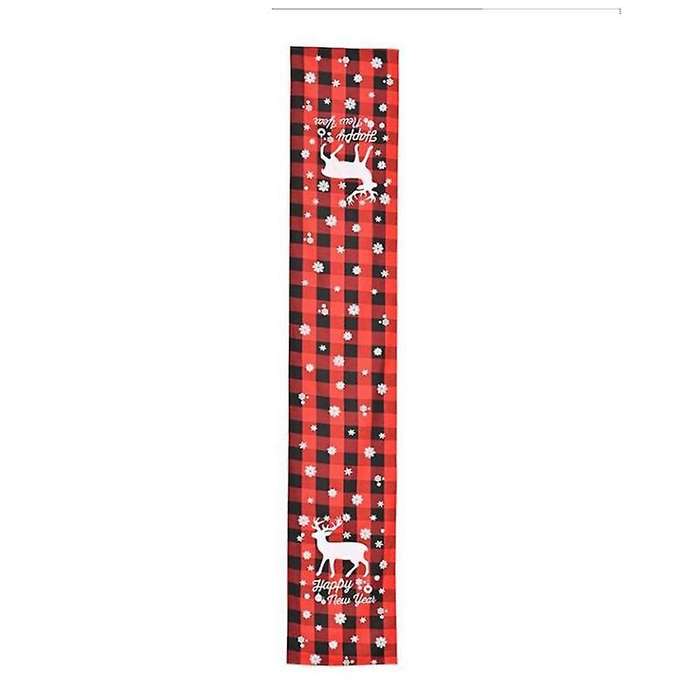 Grid Household Table Mat Cloth Set 180cmx31cm, Christmas Decoration,b