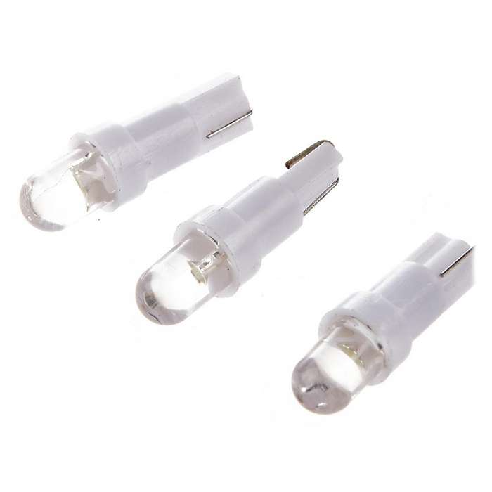 20pcs T5 286 White Led Wedge Car Dashboard Dash Cig Lighter Lamp Bulbs