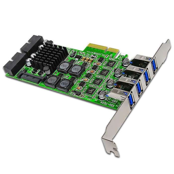 Pci Express Pci-e to Usb 3.0 Expansion Card Raiser 8 Ports Controller