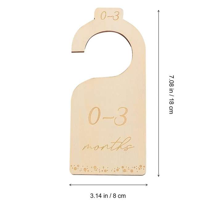 Wood Nursery Closet Clothes Organizers Baby Wardrobe Dividers