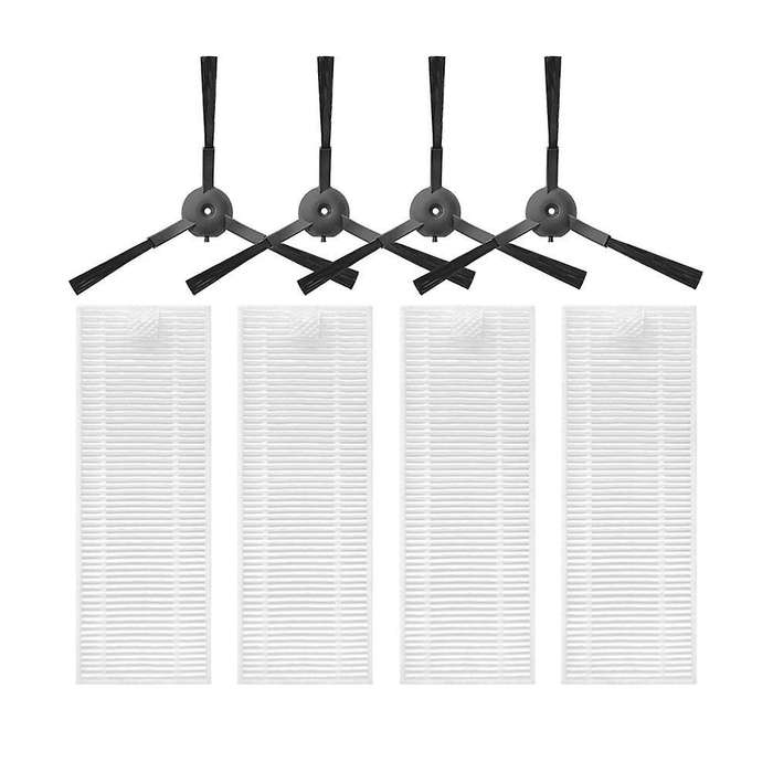 Filter Side Brush Replacement Parts Kits for Qihoo 360 S10 X100 Max