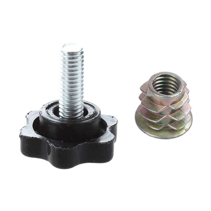 30 Pcs M6x10mm Hex Socket Screw In Thread Insert Nut for Wood