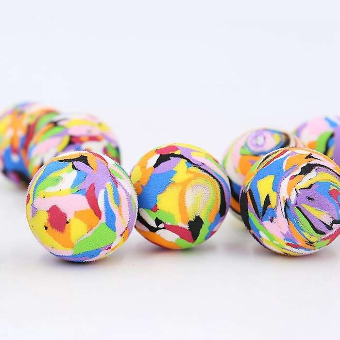 20pcs Practice Golf Balls,rainbow Color Soft Eva Sponge Golf Training