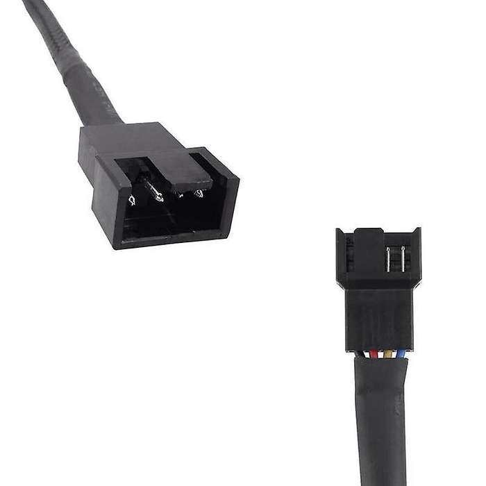 4pcs 4 Pin Pwm Fan Extension Power Cable Connector Case Cables