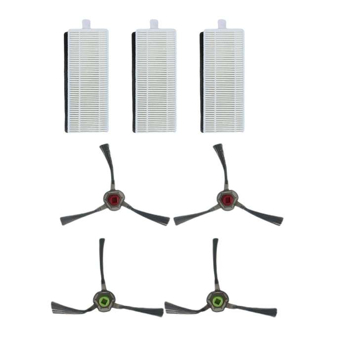 For Ecovacs Deebot U2 Dgn22 Vacuum Cleaner Side Brush Hepa Filter