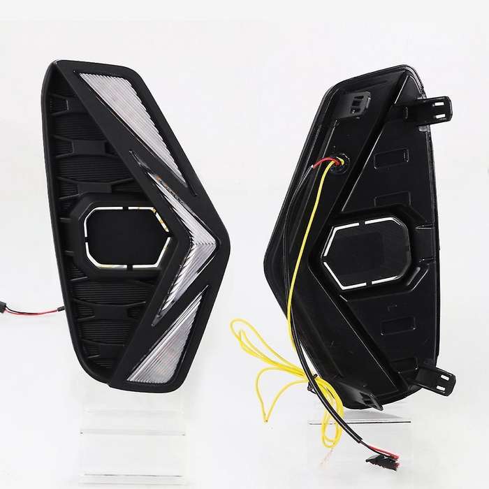 1 Pair Car Led Drl Fog Light for Nissan Navara Np300 2020 2021