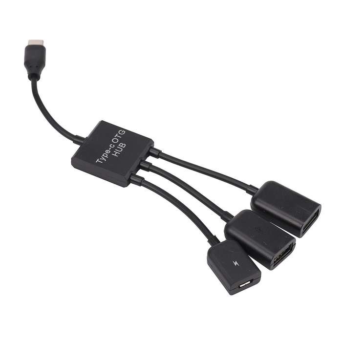 Type C Otg Usb 3.1 2.0 Female Otg Charge 2 Port Hub Cable Y Splitter