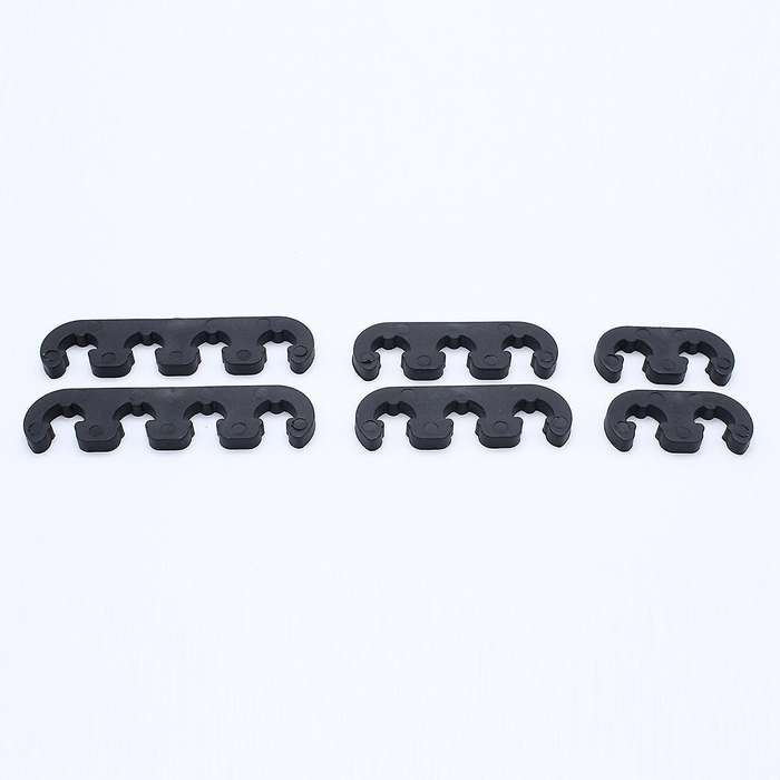 7mm 8mm Plastic Spark Plug Wire Separators Dividers Looms Black