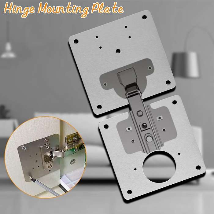 Cabinet Hinge Repair Plate - Hinge Side Plate Repair Piece, Bracket