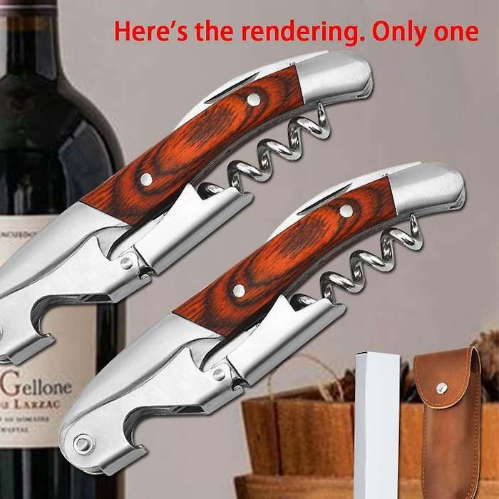 Wine Opener Stainless Steel Corkscrew Wood Christmas Kitchen Tools