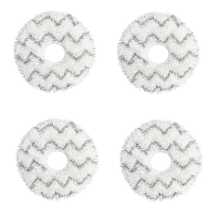 4pcs Wave Pattern Mop Cloth for Ecovacs Deebot X1 Omni Turbo Robot