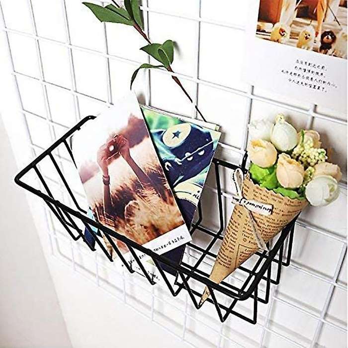 2pcs Shelf for Design Metal Wall Grille, Shelf Design Grid Photo Wall