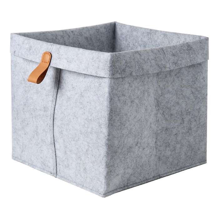 Nordic Felt Basket Living Room Table Sundries Storage Basket Grey
