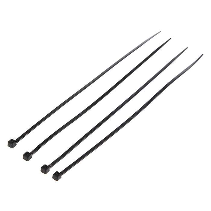 8" Plastic Cable Zip Ties 100-pack (black)