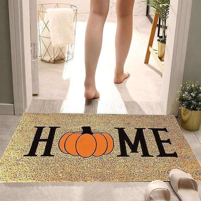 Halloween Doormat Welcome Front Decoration Pumpkin Decoration Carpet
