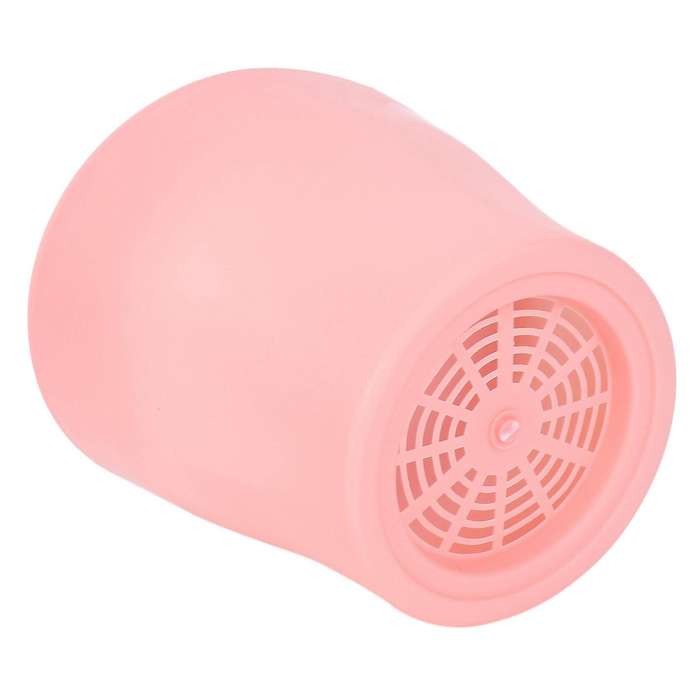 3x Plastic Plant Flower Pot with Tray Round Pink Upper Caliber 14cm