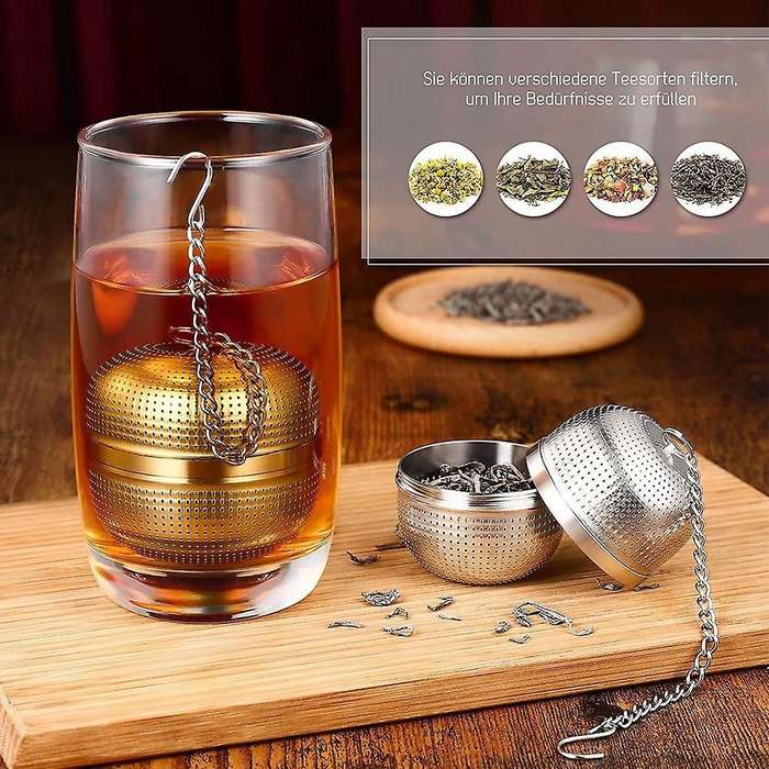 2pc Tea Strainer Tea Infuser Tea Filter Cup Tea Infuser Strainer Ball
