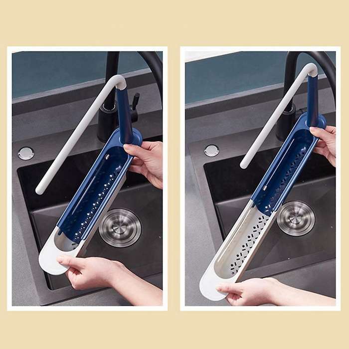 Kitchen Multi-function Sink Rack, Cloth Rack, Sink Telescopic Rack, D