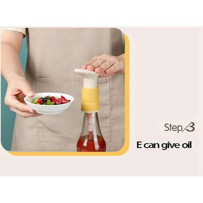 3pcs Oyster Sauce Squeezer Kitchen Bottle, Pressure Push-type Nozzle