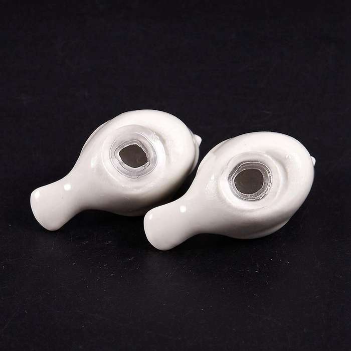 2 Set Of Love Birds Ceramic Salt and Pepper Shakers Favors - White