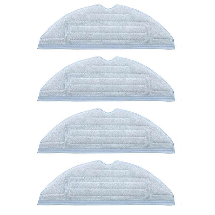 4 Pack Vacuum Mop Pads Replacement for Roborock T7s T7s Plus