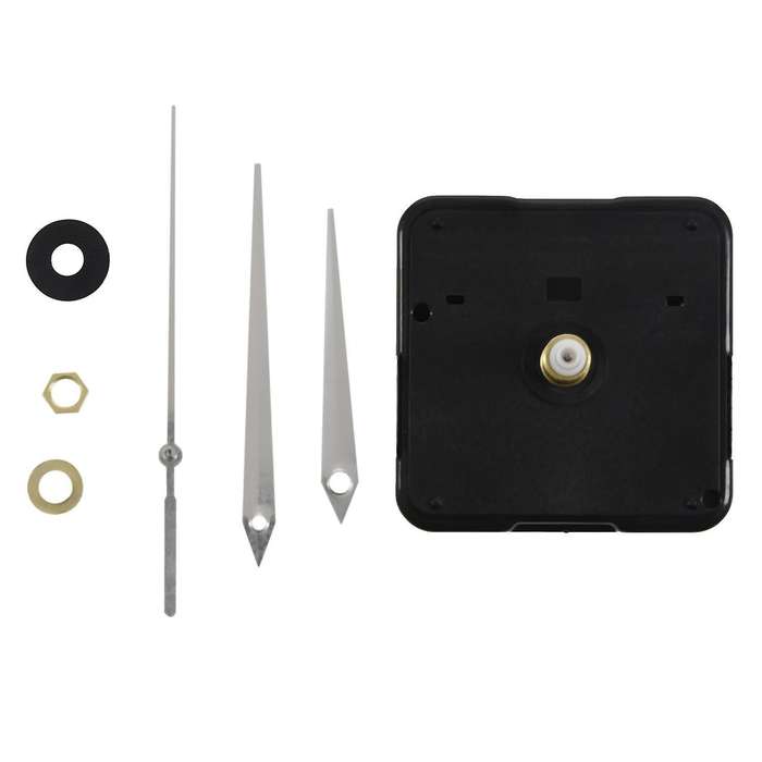 Clock Movement with Short Hands, 4/ 25 Inch Maximum Dial Thickness