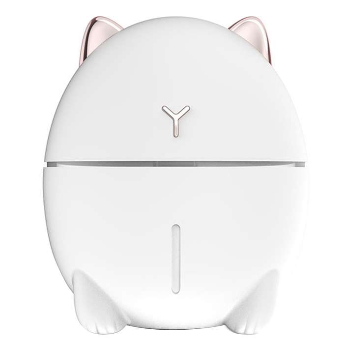 Usb Humidifier Cute Cool Mist Air Diffuser Led Night Light Car White