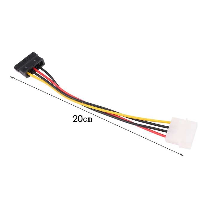 Sata Power Female to Molex Male Adapter Converter Cable, 6-inch