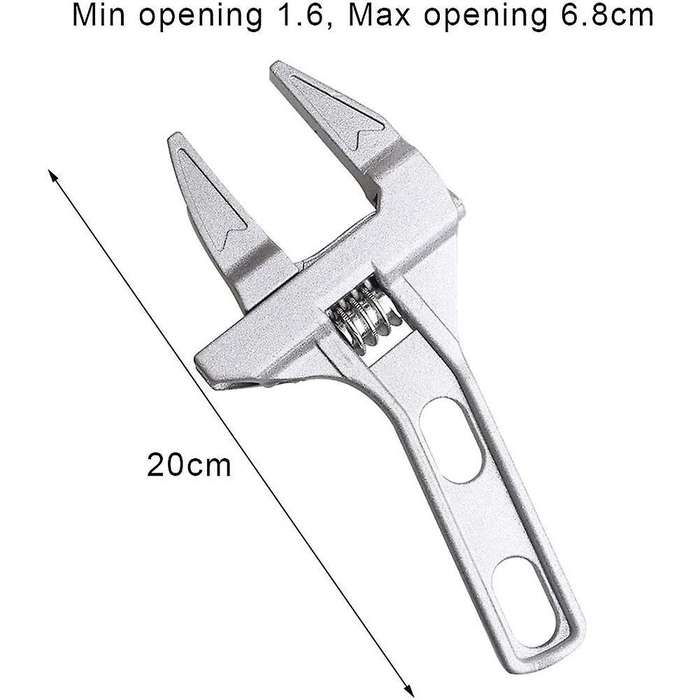 Adjustable Wrenches 6-68mm Wide Jaw Wrench Bathroom Wrench Hand Tools