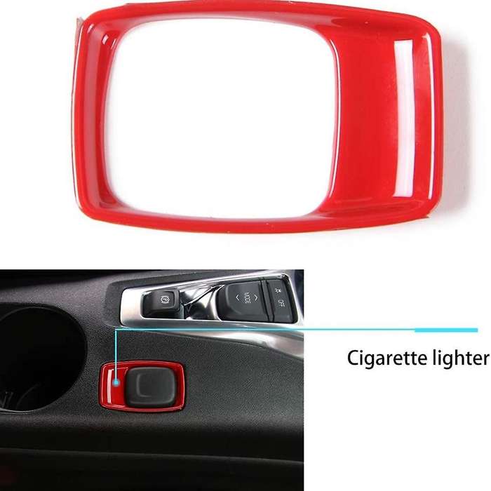 Center Console Gear Shift Panel Kit for Chevrolet Camaro,red