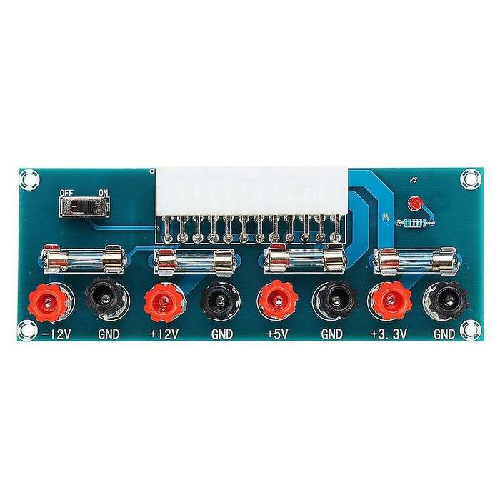 24 Pins Atx Benchtop Board Pc Power Supply Breakout Adapter Module