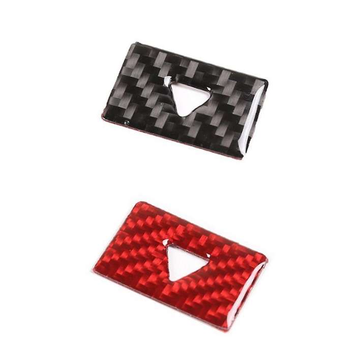 Warning Light Switch Button Cover Trim Sticker Frame,black