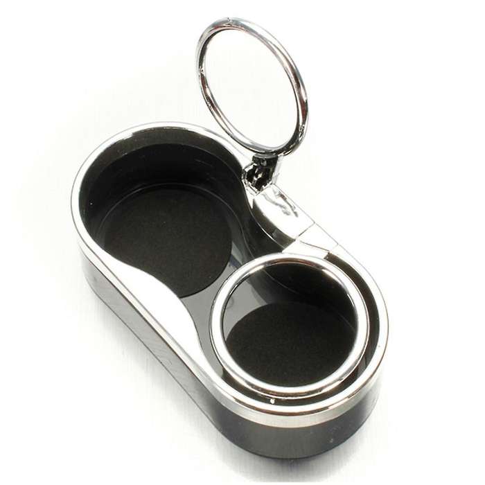 Dual Hole Drink Bottle Cup Holder Stand Durable Plastic Auto Mount