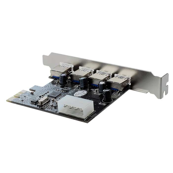Fast Usb 3.0 Pci-e Pcie 4 Ports Express Expansion Card Adapter