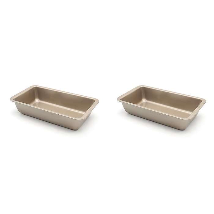 2pcs 9 Inch Loaf Baking Pan Carbon Bakeware Diy Pan Oven Baking Tool