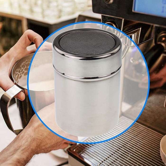 Chocolate Shaker Duster Coffee Flour Sifter Stainless Steel Art