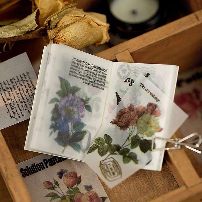 Vintage Scrapbooking Paper Collection Phone Decoration Scrapbook J
