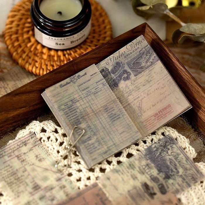 Vintage Scrapbooking Paper Collection Phone Decoration Scrapbook J