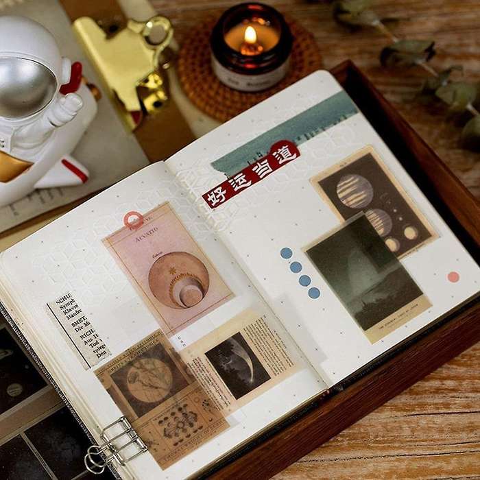 Vintage Scrapbooking Paper Collection Phone Decoration Scrapbook J