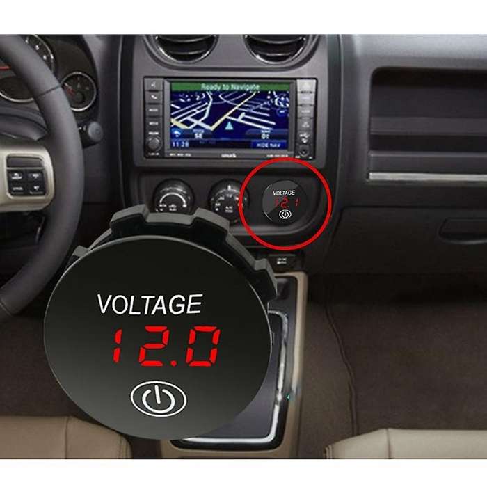 Battery Capacity Display Voltmeter Led Digital Voltage Meter Green