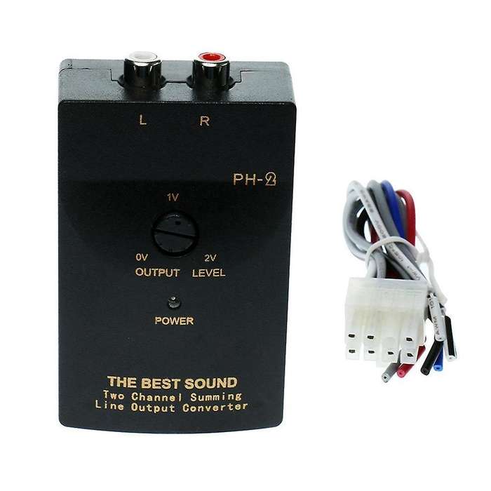 Car Audio Rca Speaker High to Low Level Output Converter Adapter