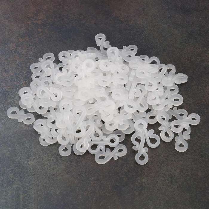 120pcs Plastic S Clips Gutter Hook, Christmas Light Clips for Gutters